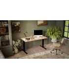 Desk MOON 1500 mm black body / tabletop oak wotan order